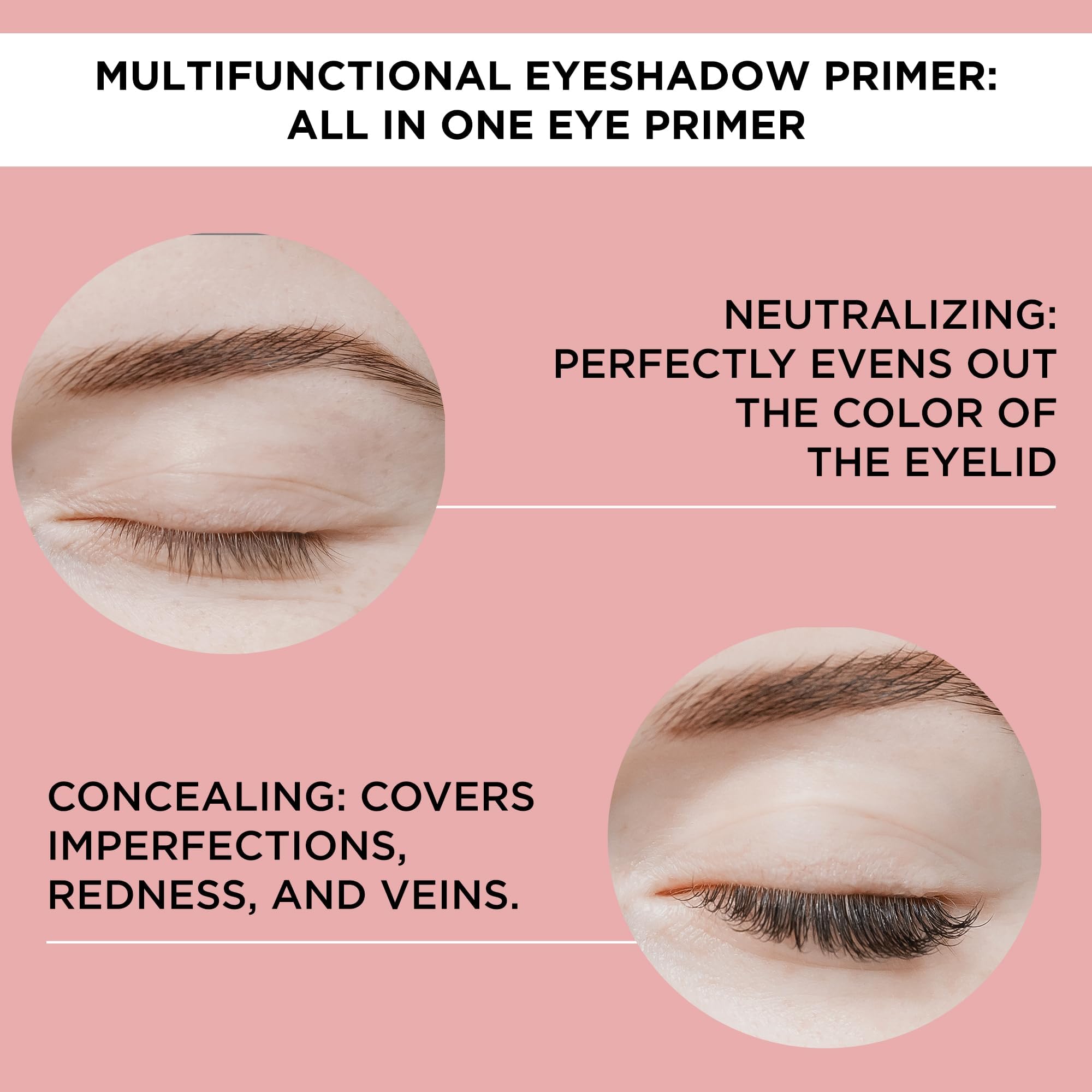 ARTDECO before and after on eyelid illustrating concealed redness and improved tone
