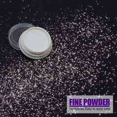 Artdone applying powder to a nail close-up, illustrating quick mirror finish