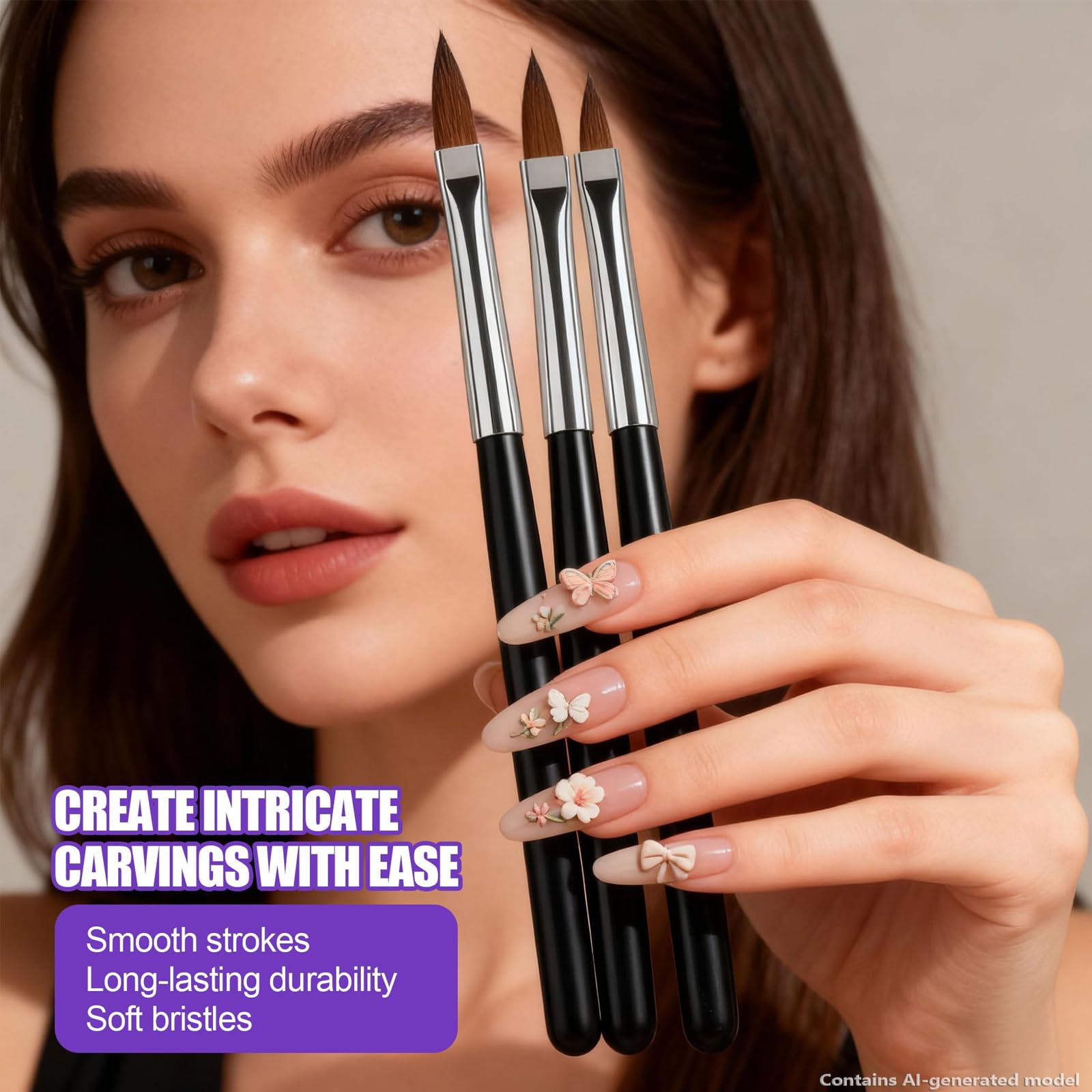 Artdone brushes detail highlighting nylon bristles for fine strokes and smooth blending