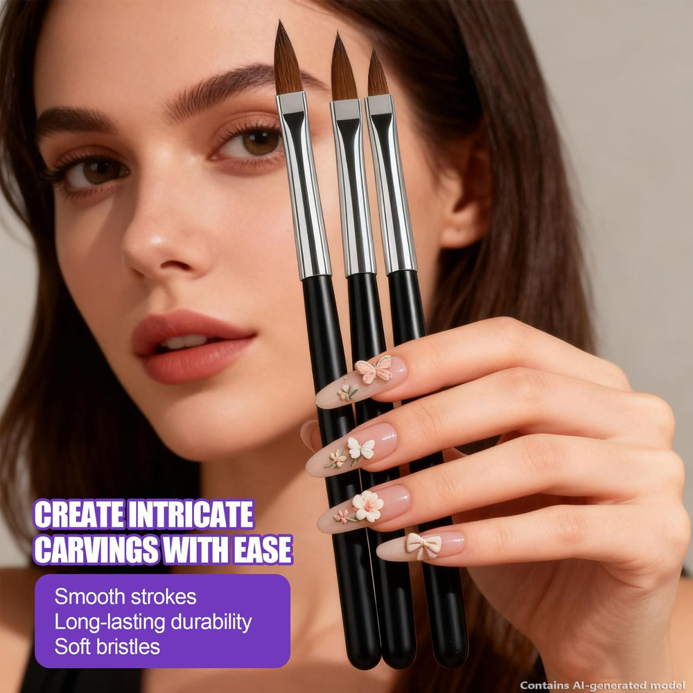 Artdone brushes detail highlighting nylon bristles for fine strokes and smooth blending