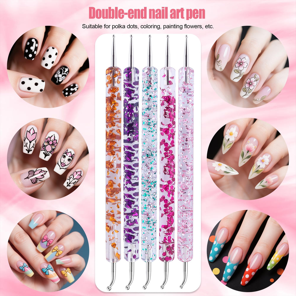 Artdone brushes in use painting nail detail to demonstrate control and smooth strokes