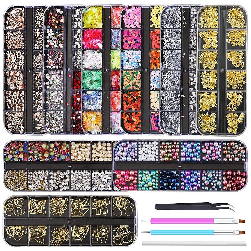 Artdone front packaging kit showing nine boxes and included tools for complete sets