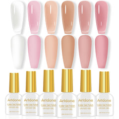 Artdone front packaging showing six translucent jelly gel pots and neutral tones
