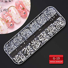 Artdone lifestyle photo of finished nail designs showing professional sparkle