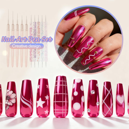 Artdone close-up of five liner brush tips for precise long lines