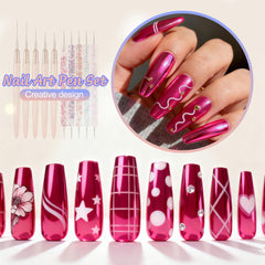 Artdone close-up of five liner brush tips for precise long lines