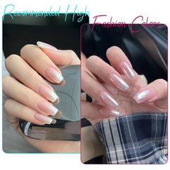 Artdone nail tech applying powder with brush demonstrating easy application