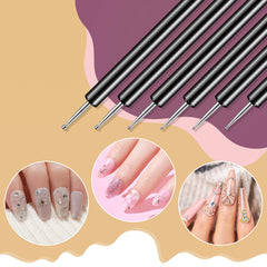 Artdone close detail of nylon bristle brush tip for smooth polish strokes