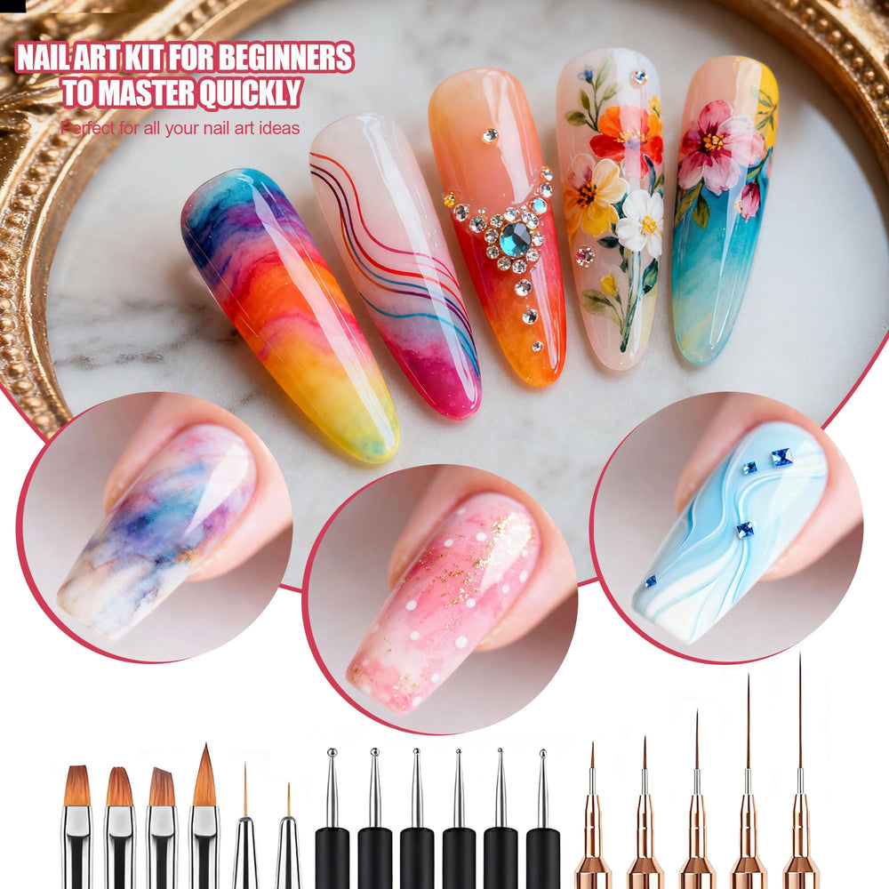 Artdone tape used as stencil creating crisp French tip edges quickly