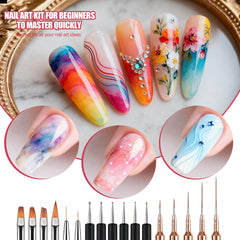 Artdone tape used as stencil creating crisp French tip edges quickly