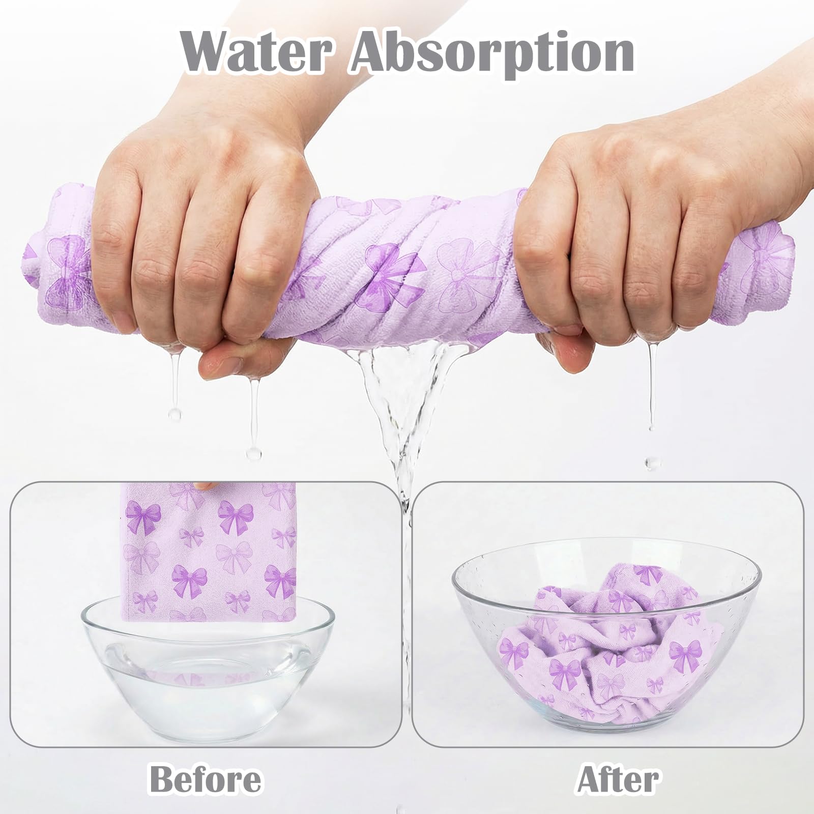 ArthomaHige close-up microfiber texture illustrating fast absorbency and softness