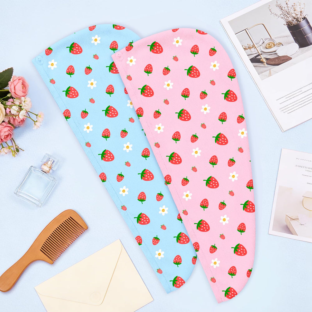 ArthomaHige flat lay of pink strawberry and blue wrap patterns showing cute kid-friendly design