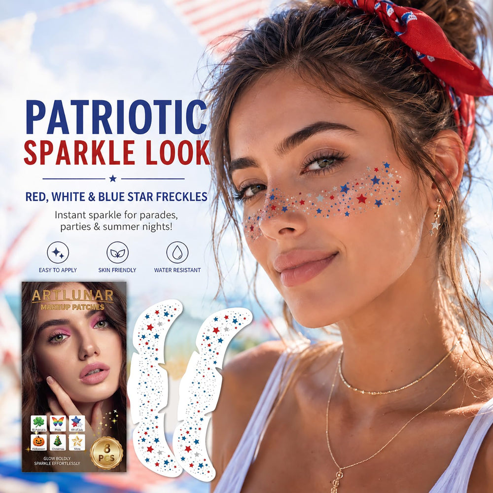 Artlunar close-up of star texture and adhesive demonstrating skin-friendly hold