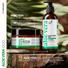 Artnaturals pump bottle close-up demonstrating easy dispensing and fast application