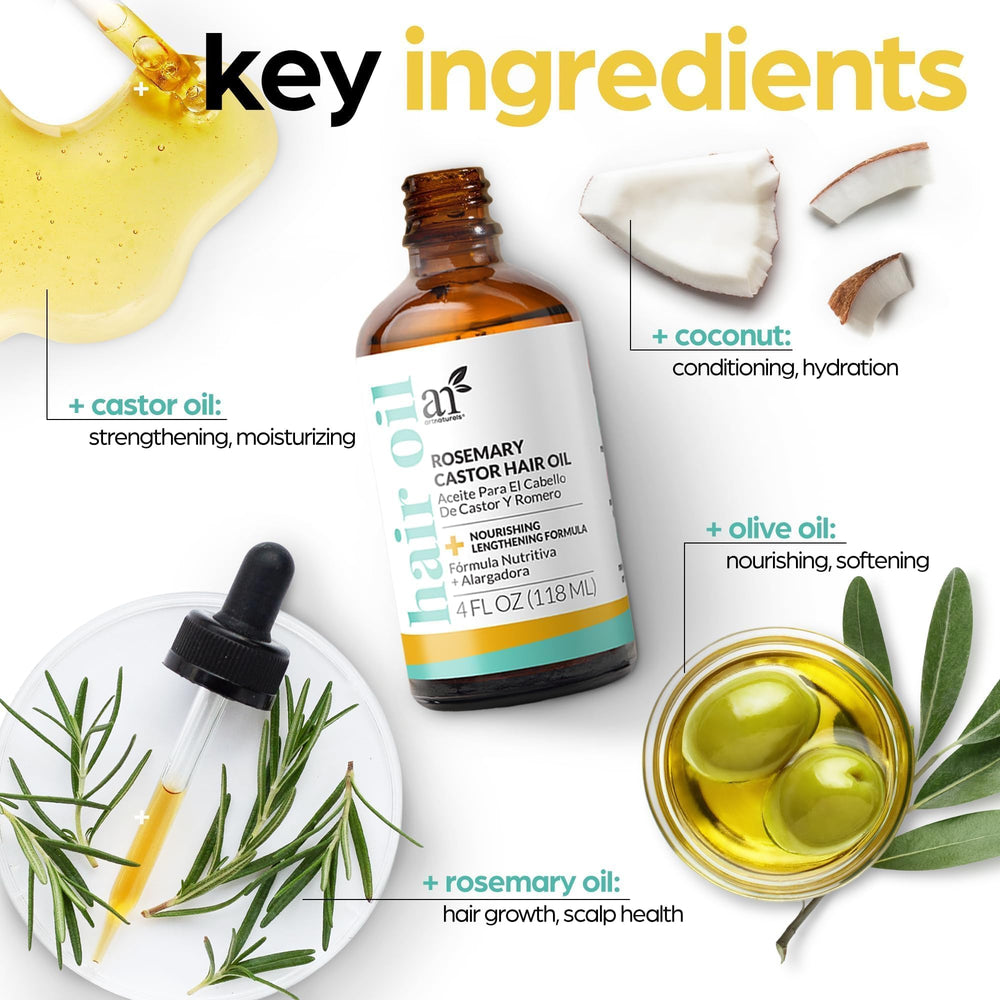 ArtNaturals applying tonic to scalp demonstrating even coverage