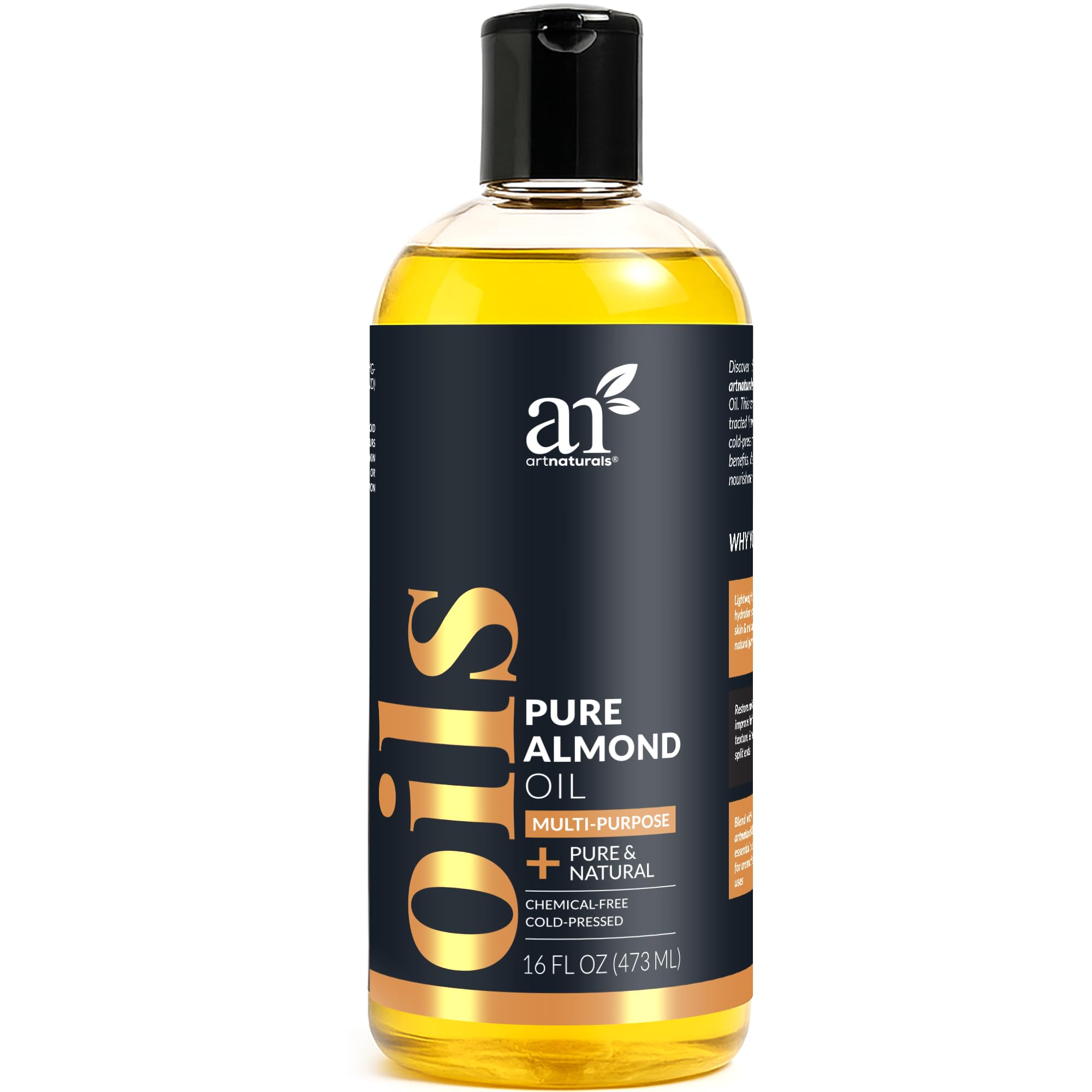 Artnaturals front packaging bottle showing label and product benefit