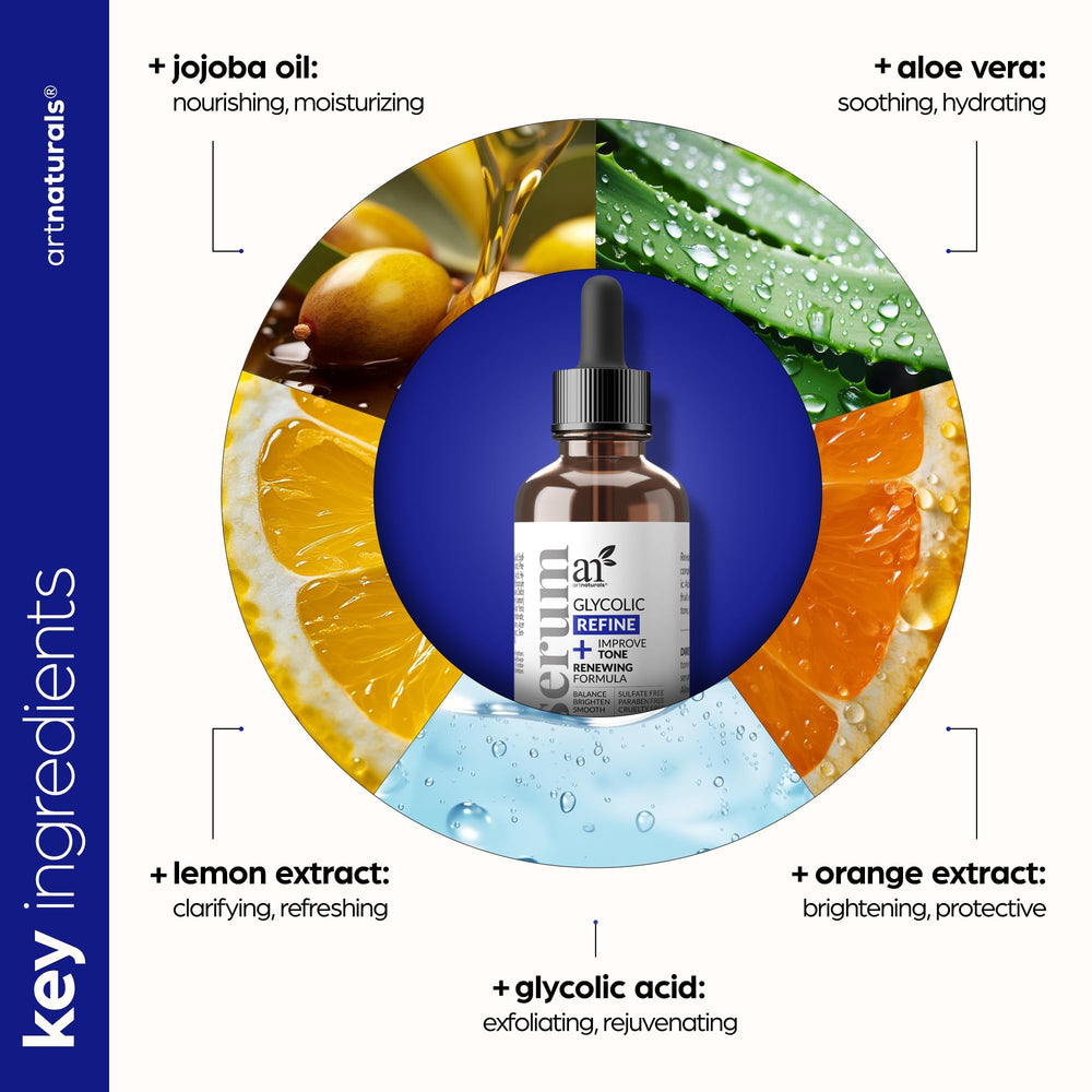 1 oz Artnaturals serum held in hand illustrating compact travel-friendly size
