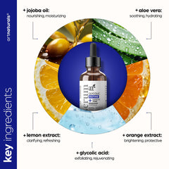 1 oz Artnaturals serum held in hand illustrating compact travel-friendly size
