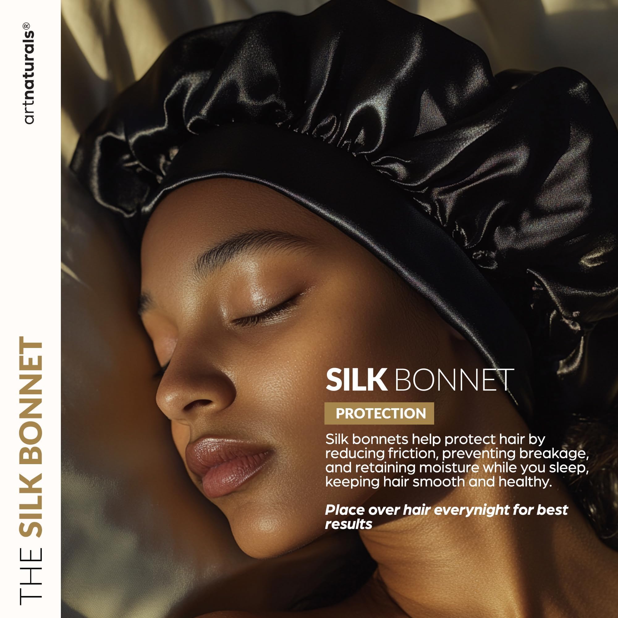 ArtNaturals applying mask to damp hair demonstrating even coverage for restorative treatment