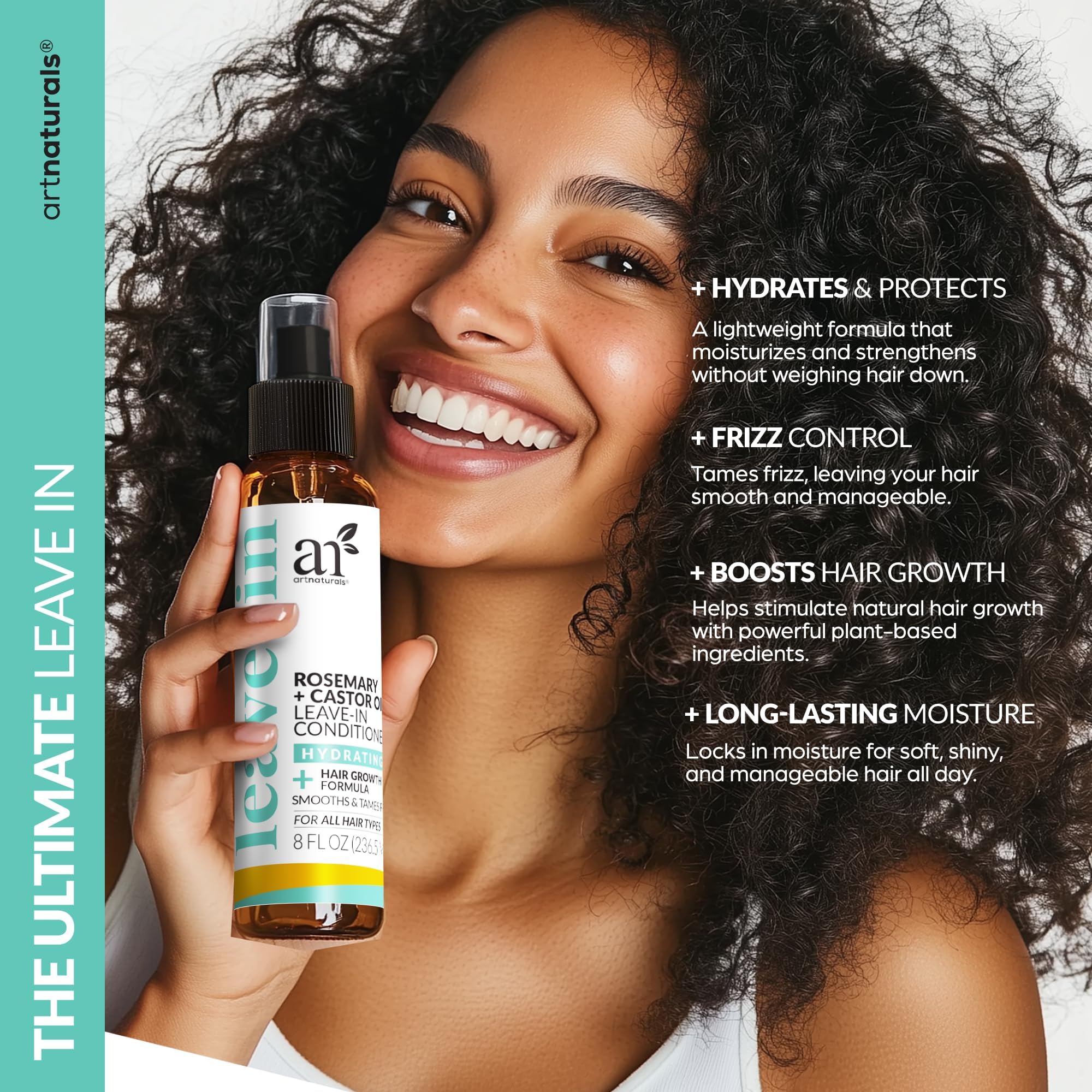 Artnaturals spray nozzle dispensing mist for easy application