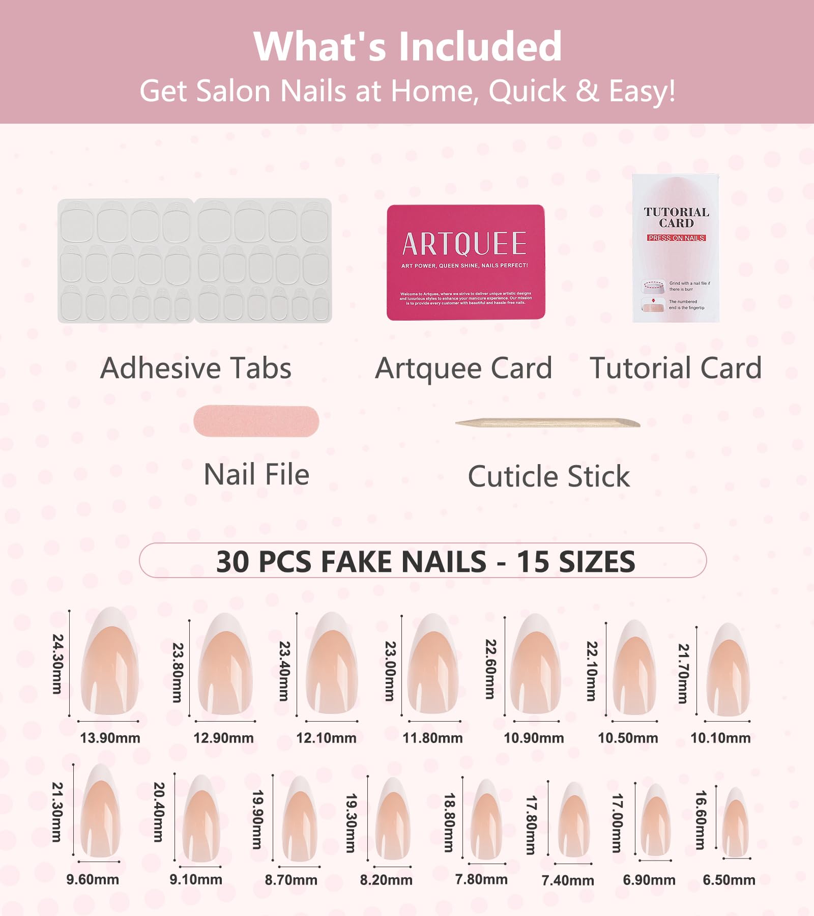 Artquee application scene pressing a nail tip on for fast salon-style results