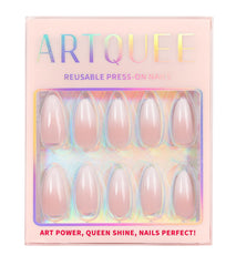 Artquee hands styled with nails and jewelry, lifestyle shot showing versatile everyday elegance
