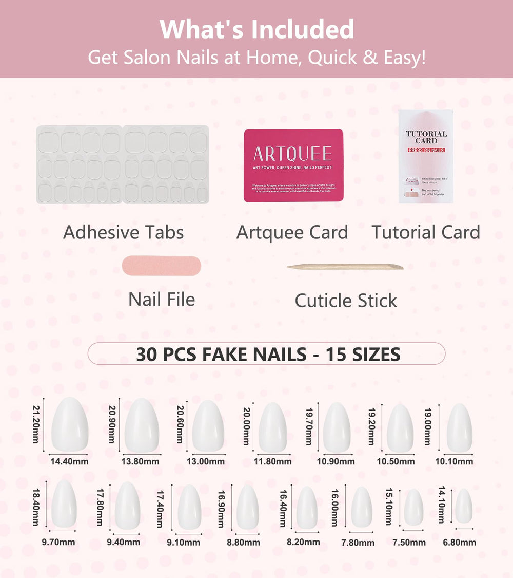 Artquee nails applied on hands demonstrating secure fit and polished look for events