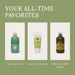 Aruba Aloe on bathroom shelf lifestyle shot conveying everyday skincare routine benefit