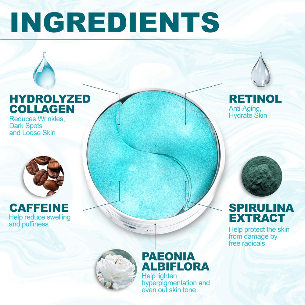 Arvesa under-eye patch applied in use reducing puffiness visibly