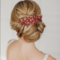 Arvintas comb styled in an updo demonstrating elegant event-ready look