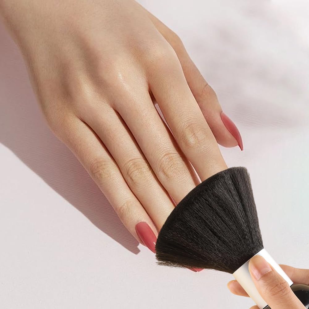 Arvintas rose-shaped brush head detail accessing nail edges, precise cleaning benefit