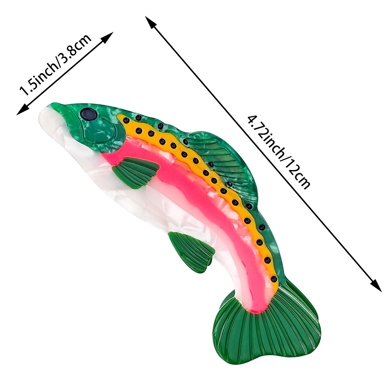 Arvintas salmon claw close detail of acetate texture with durable sheen benefit
