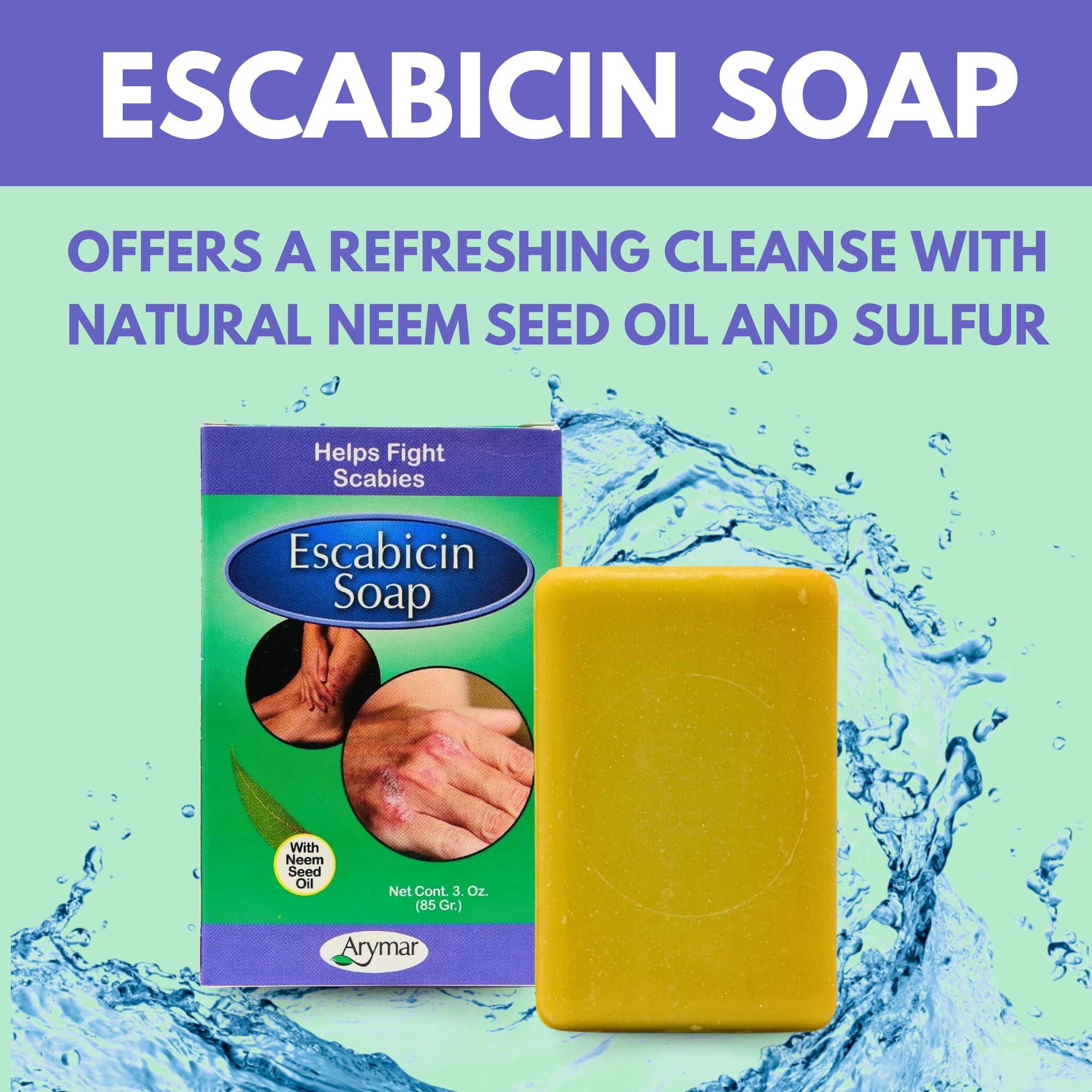 Arymar Escabicin lather texture close-up showing effective clarifying foam