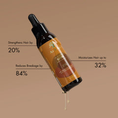 As I Am applied to hair ends to show smoother, more manageable results