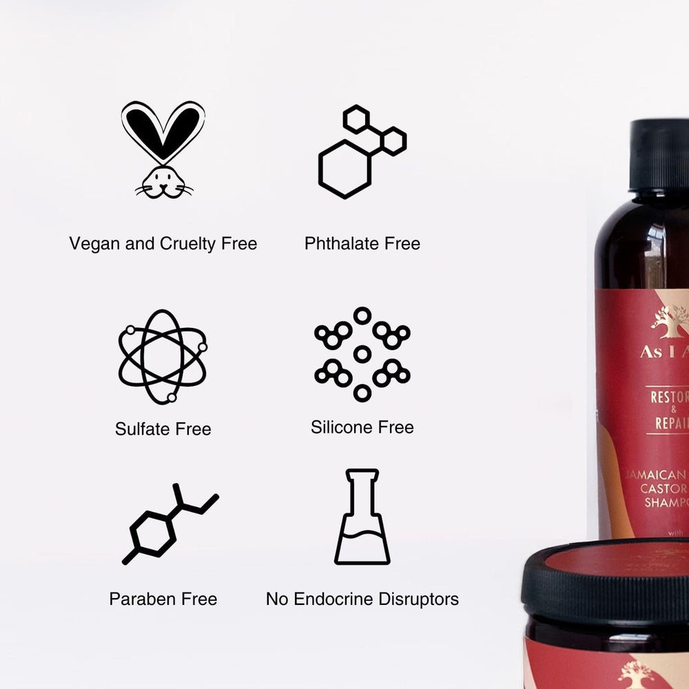 As I Am bottle on bathroom shelf in lifestyle setting suggesting everyday routine benefit
