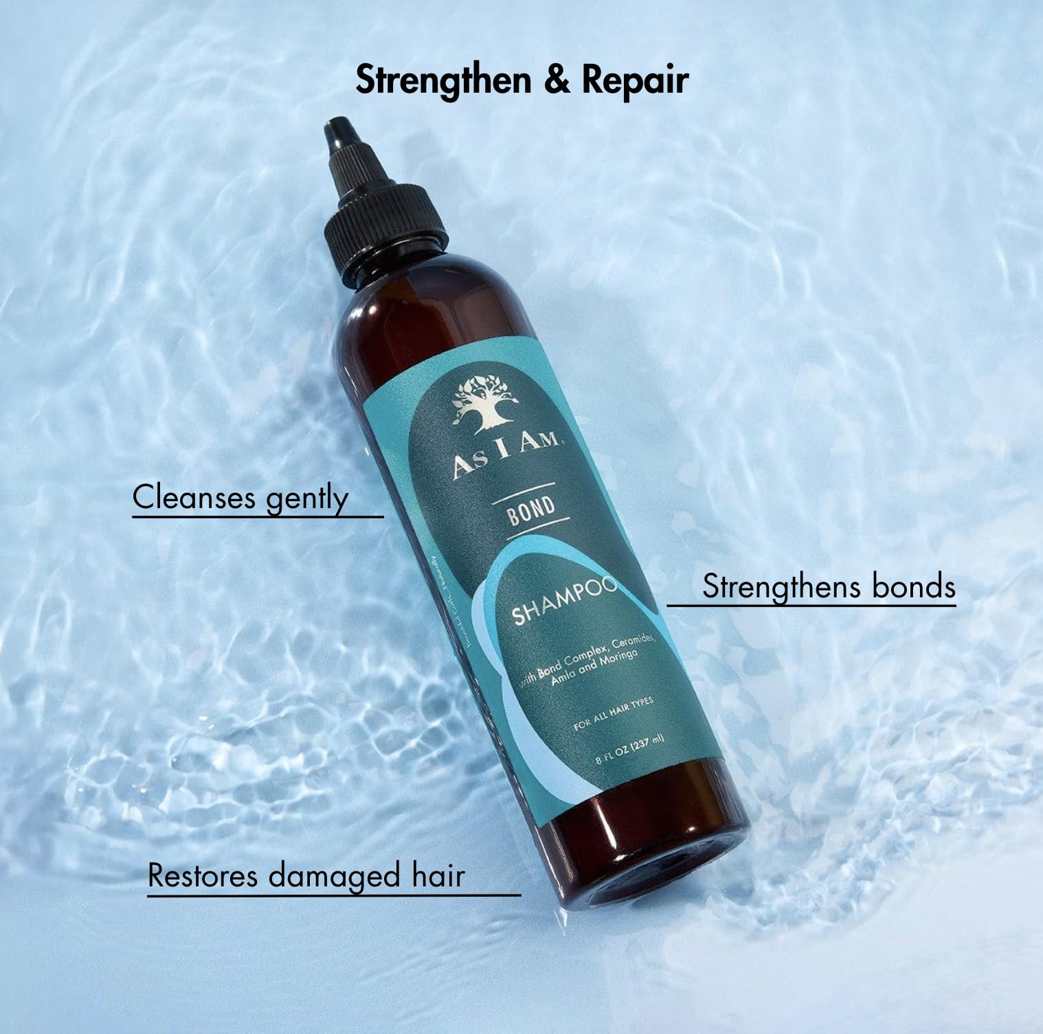 As I Am shampoo texture close-up demonstrating smoothing and slip benefits