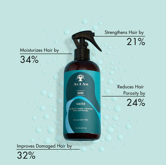 As I Am Bond Water spray action mist hydrating hair without weight