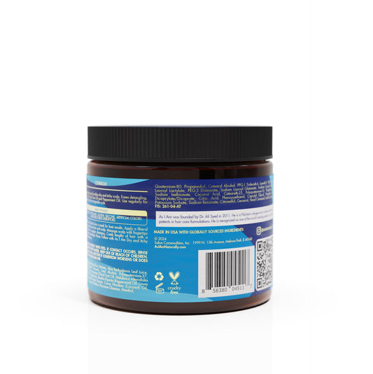 As I Am cowash creamy texture poured on hand, shows slip and moisturizing benefit