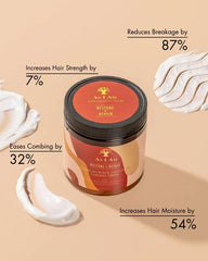 As I Am curling creme texture close-up showing creamy consistency and moisturize
