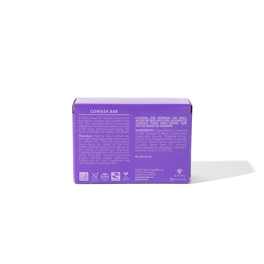 As I Am bar in hand demonstrating compact 3.5 oz size and portability