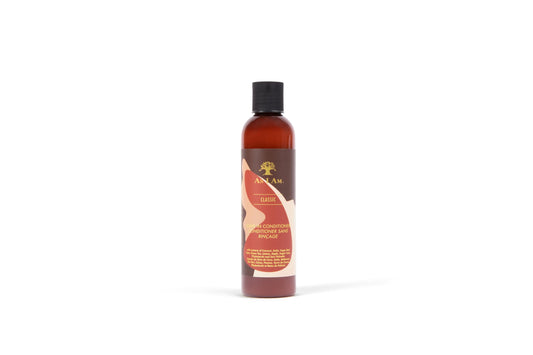 As I Am bottle front view showing label and size, highlights clear ingredients