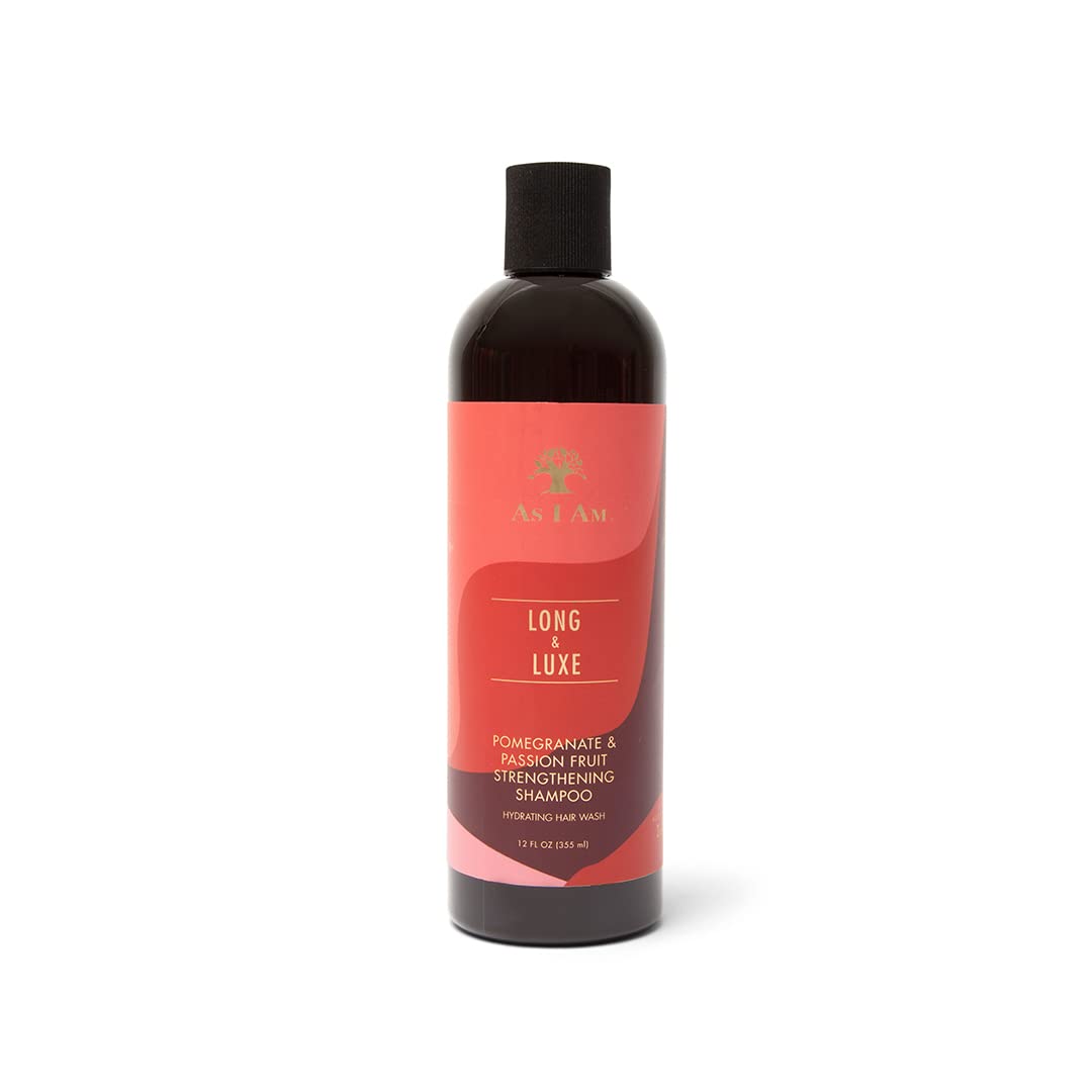 As I Am front bottle showing label and 12 ounce size for clear product ID and benefits