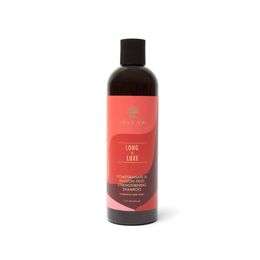 As I Am front bottle showing label and 12 ounce size for clear product ID and benefits