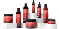 As I Am styled curls lifestyle photo showing defined, hydrated curls and anti-frizz benefit