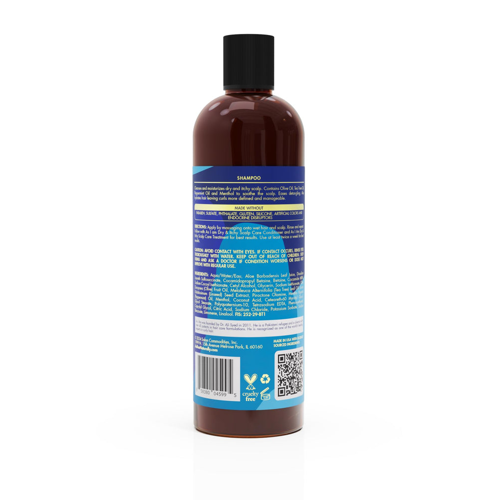 As I Am shampoo lather close-up with mint and tea tree clarity for scalp refresh