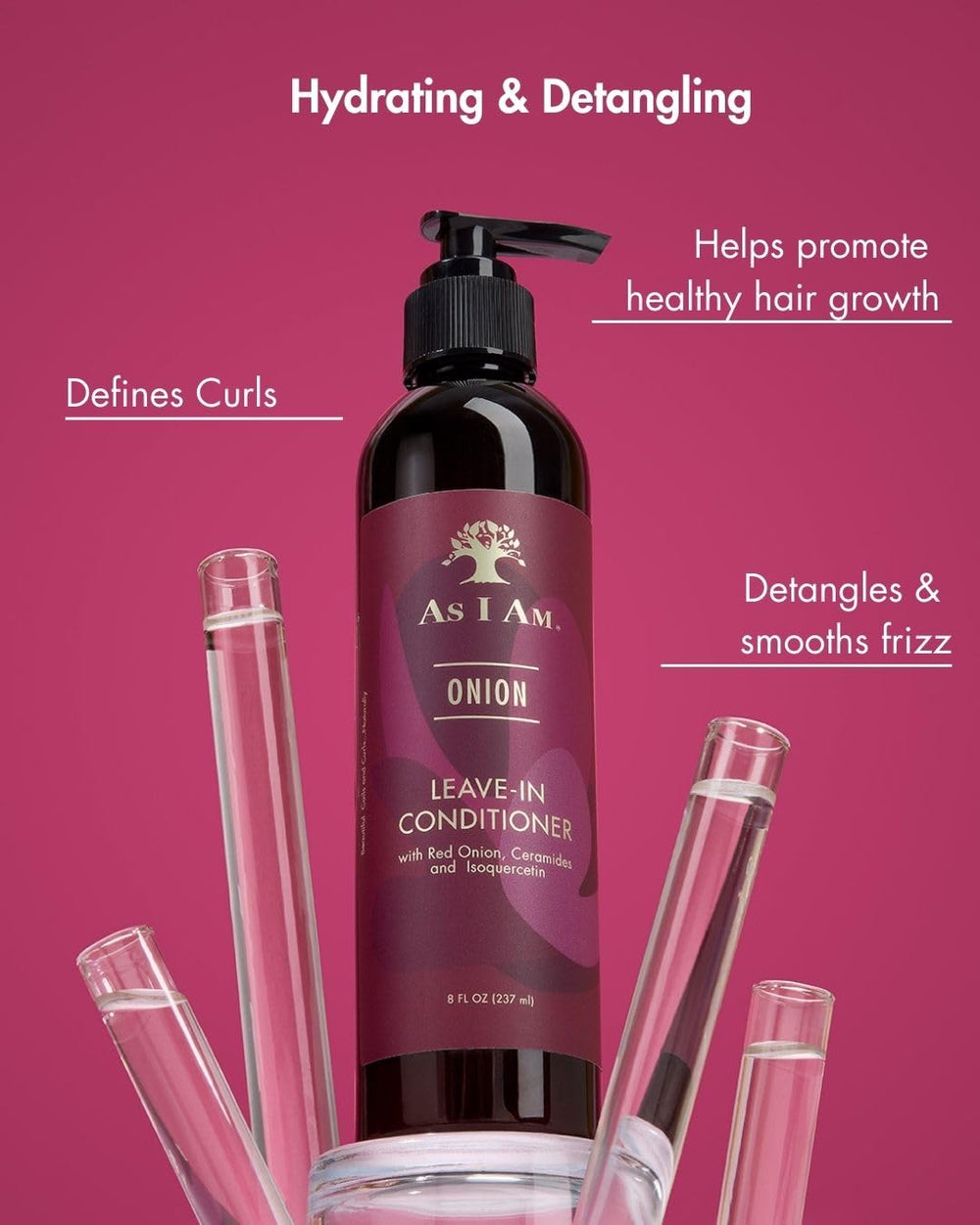 As I Am product in hand applying to damp hair for slip