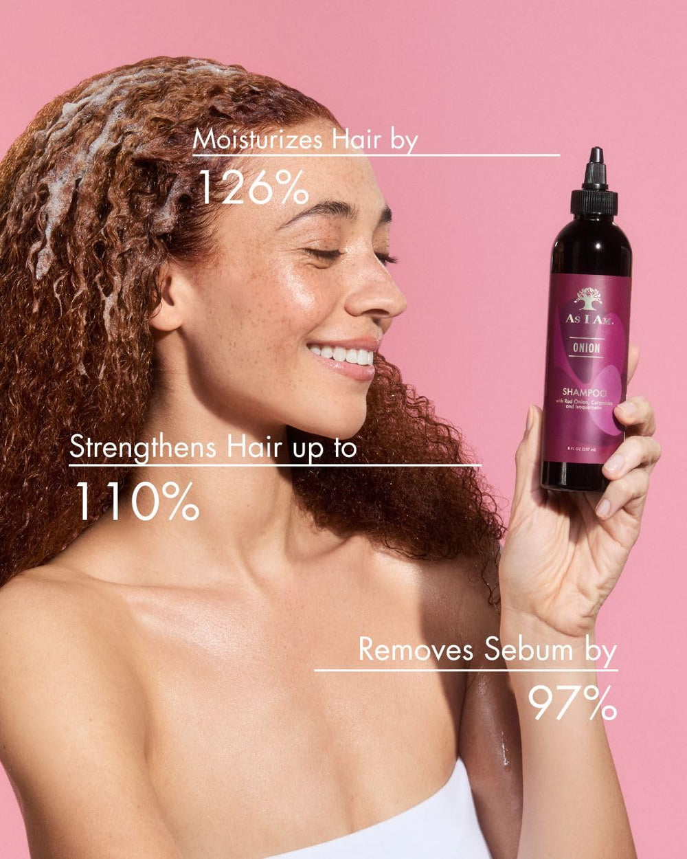 As I Am shampoo lather texture close-up for gentle cleansing benefit