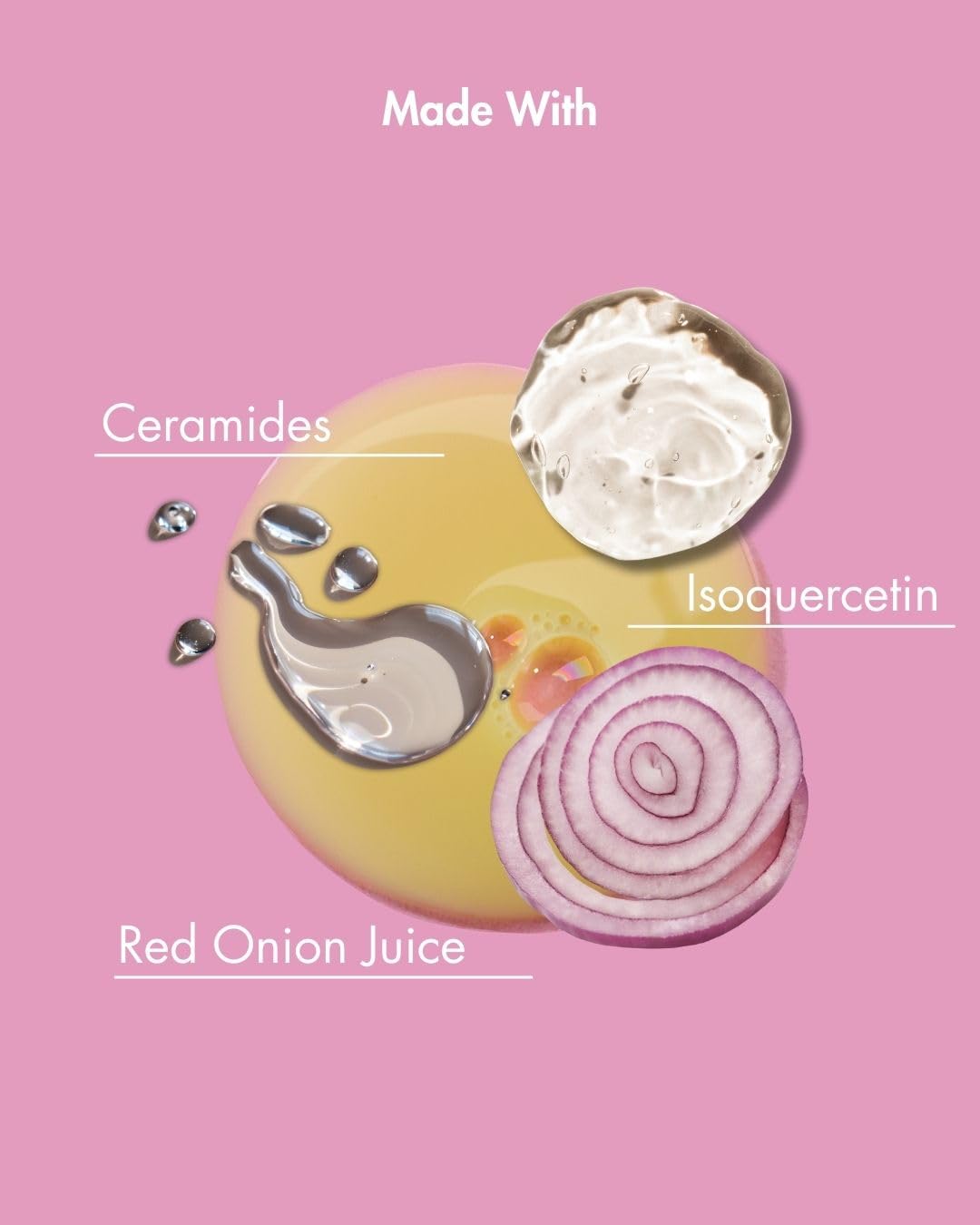 As I Am onion water spraying fine mist to refresh hair and reduce frizz
