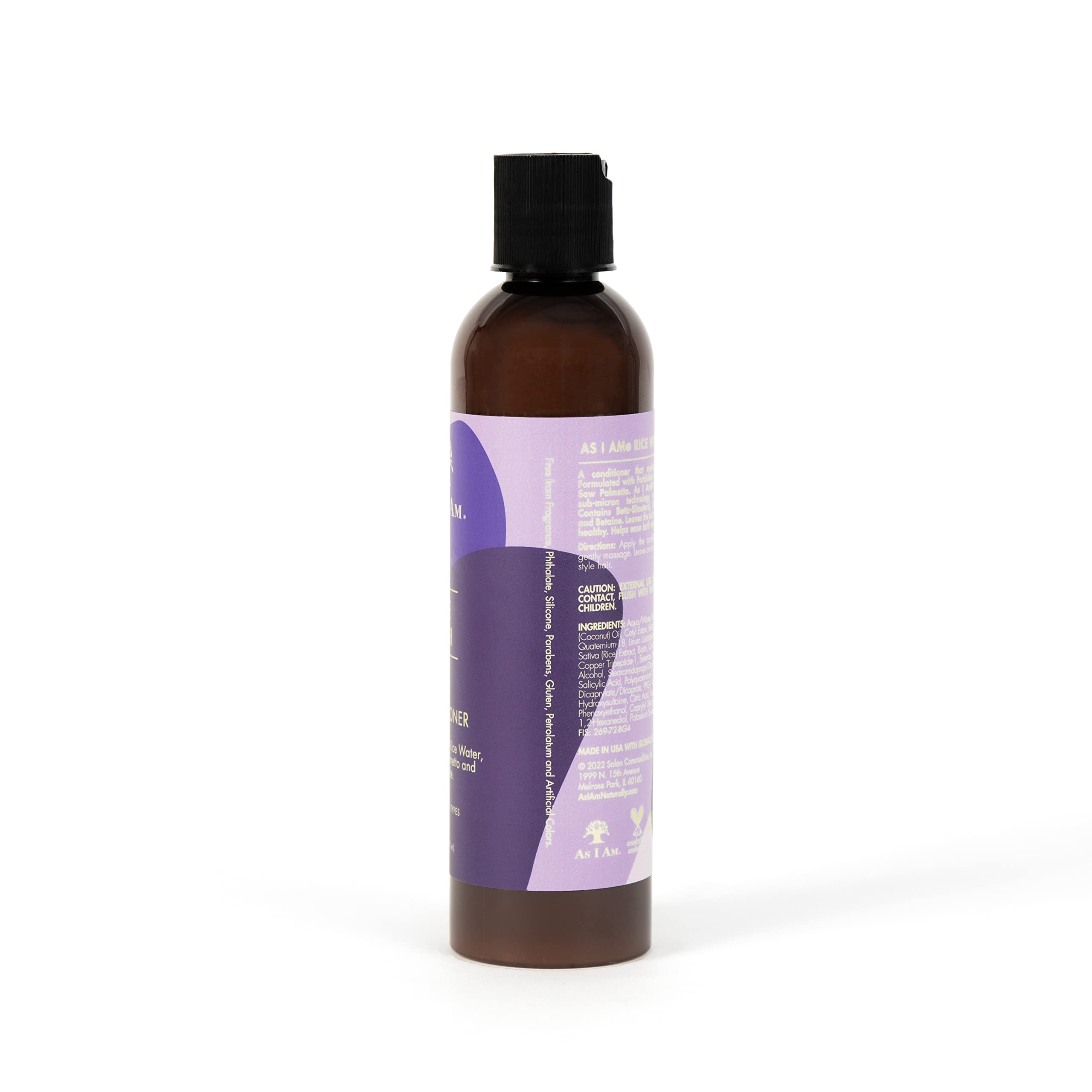 As I Am conditioner dispensing from bottle demonstrates controlled application