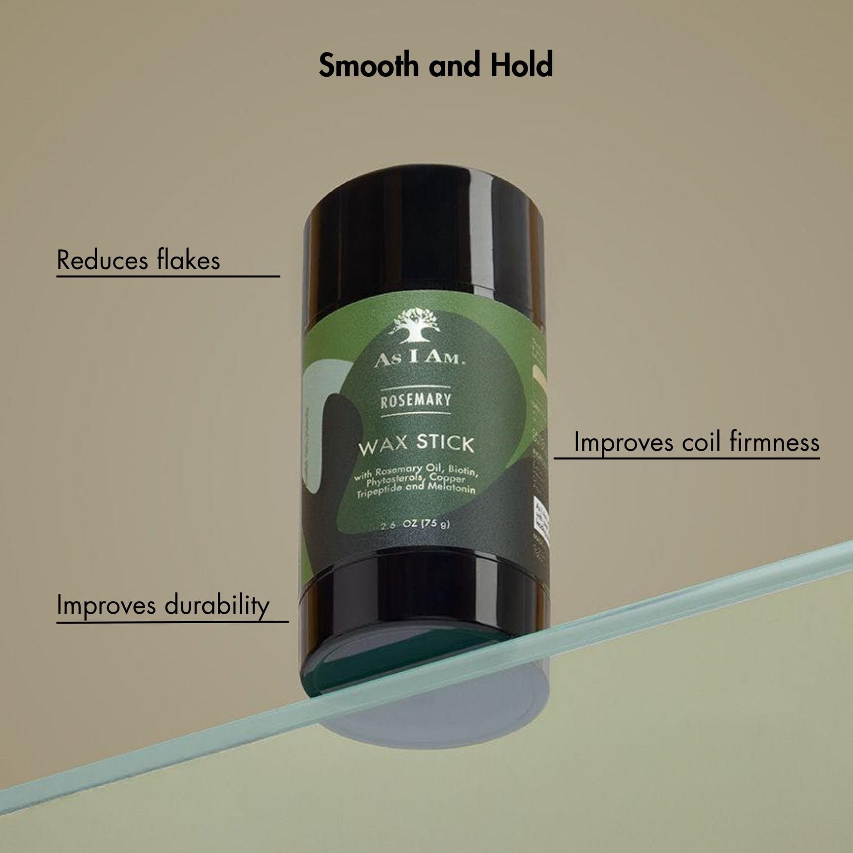 As I Am applying wax to edges for tidy hairline and lasting hold